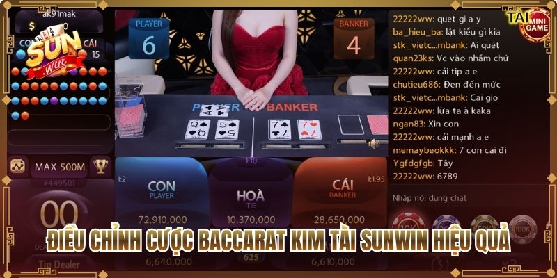 Điều chỉnh cược Baccarat Kim Tài Sunwin hiệu quả