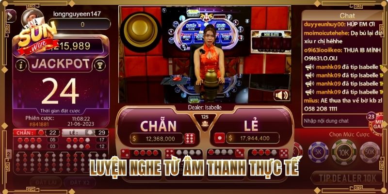 Luyện nghe từ âm thanh thực tế
