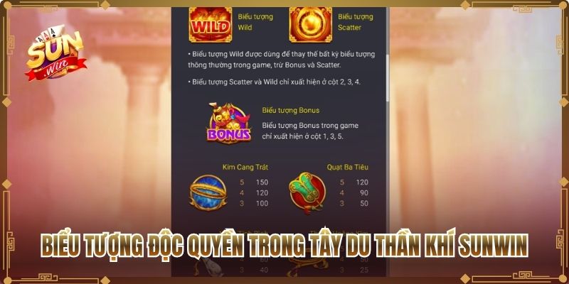 Biểu tượng độc quyền trong Tây Du Thần Khí Sunwin