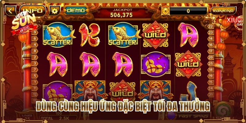 Dùng cùng hiệu ứng đặc biệt tối đa thưởng